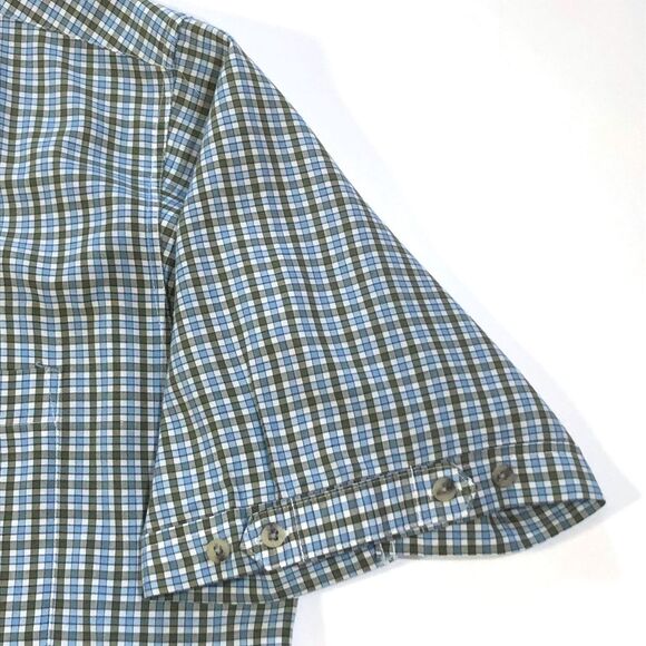 Phat Farm Blue Green Check Button Shirt - Picture 3 of 9